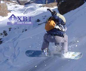 Прыжки сноубордистов 