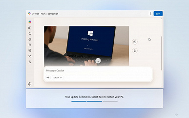 Чат-бот Copilot теперь встроен в Windows так, что пообщаться с ним можно ещё до окончания установки Windows