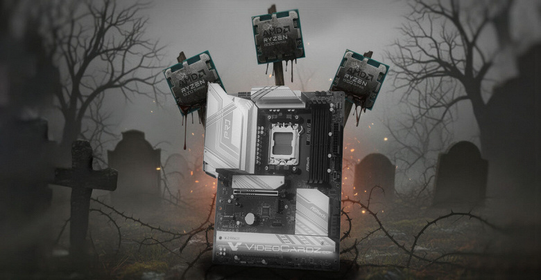 Одна плата ASRock умудрилась убить три процессора Ryzen 7 9700X