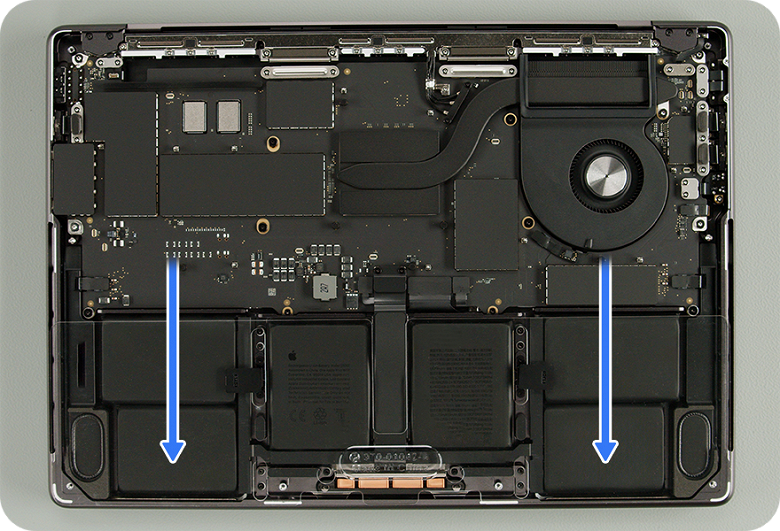 Apple заметно упростила процесс замены батареи в новом MacBook Pro M5