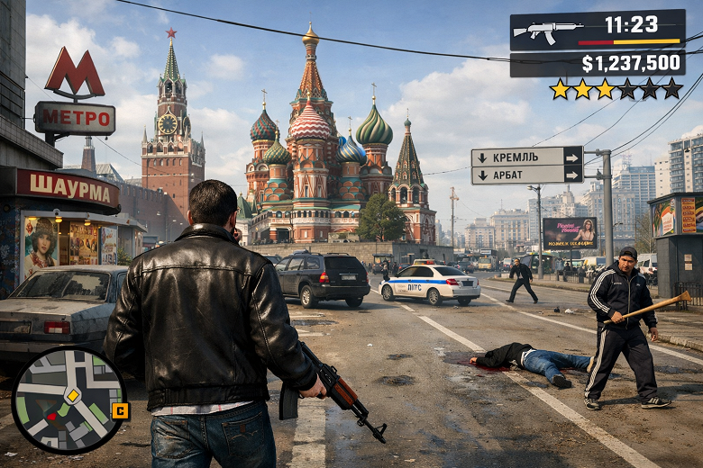 В Rockstar North обсуждали идею Grand Theft Auto в Москве 