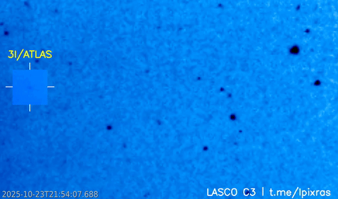 «Межзвёздный корабль» 3I/ATLAS пережил удар солнечной плазмы: опубликованы уникальные кадры