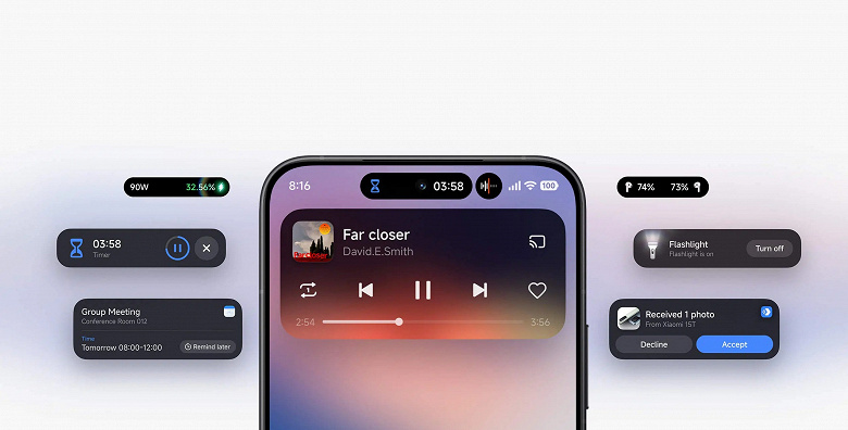 На некоторых смартфонах не будет анимации: Hyper Island в HyperOS 3 разблокирован для Redmi и Poco