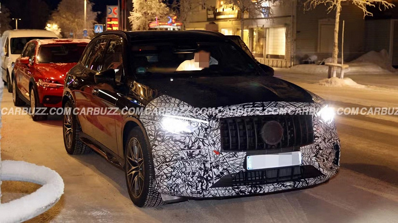 Новый Mercedes-AMG GLC 53 засняли вживую. Ему приписывают более 500 л.с. мощности