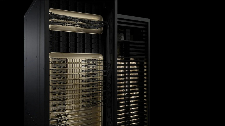 Так выглядит настоящая мощь современной Nvidia. Стойку Blackwell Ultra GB300 сравнили с GB200, и прирост оказался очень велик