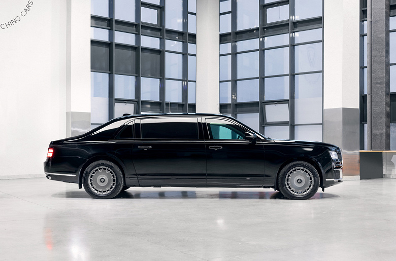 Aurus Senat без центральной вставки. Нижегородское ателье доработало отечественный Aurus — это лимузин-моноблок с защитой от СВД и подрывов
