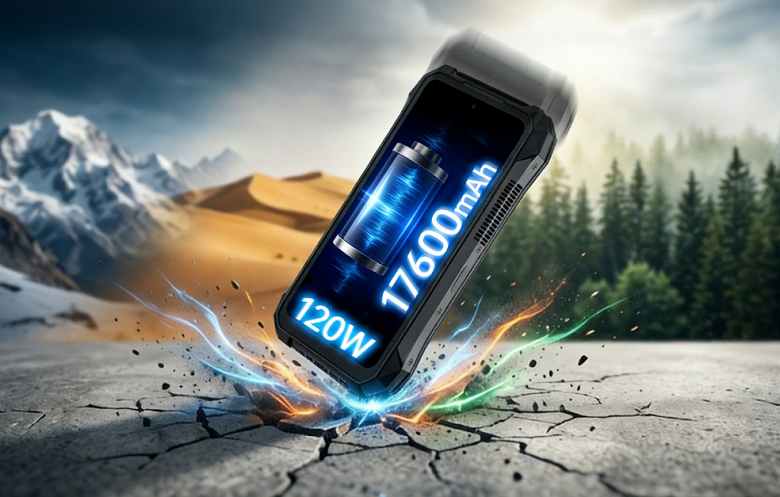 17&nbsp;600 мАч, 120 Вт, IP69K, встроенный DLP-проектор Full HD, Dimensity 8200 и камера ночного видения. Представлен смартфон 8849 Tank X