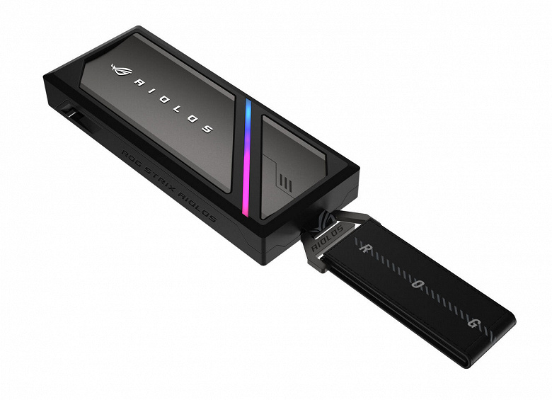 Asus представила корпус для внешнего SSD. ROG Strix Aiolos не самый компактный, но зато с повышенной защитой