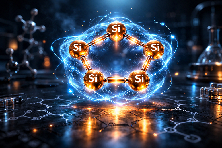 Кремниевая революция: ученые синтезировали «невозможную» молекулу, которую ждали 50 лет — это ароматическое кольцо из пяти атомов кремния