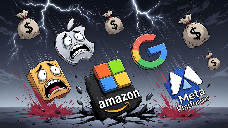 IT-гиганты за неделю потеряли более 1 трлн долларов капитализации из-за опасений инвесторов относительно огромных расходов на ИИ