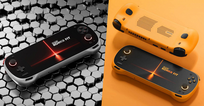 Пухленькая, оранжевая и со 144-герцевым OLED-экраном. Представлена портативная консоль Ayaneo Konkr Fit