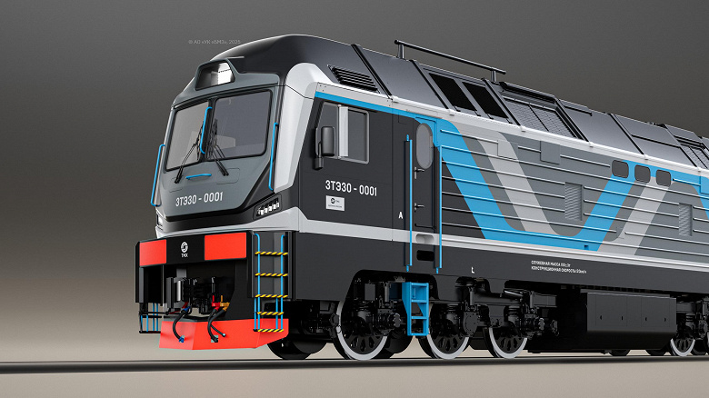 В Брянске собирают первый в России газодизельный тепловоз-тяжеловес 3ТЭ30: 7000 тонн груза и мощность 4485 л.с.