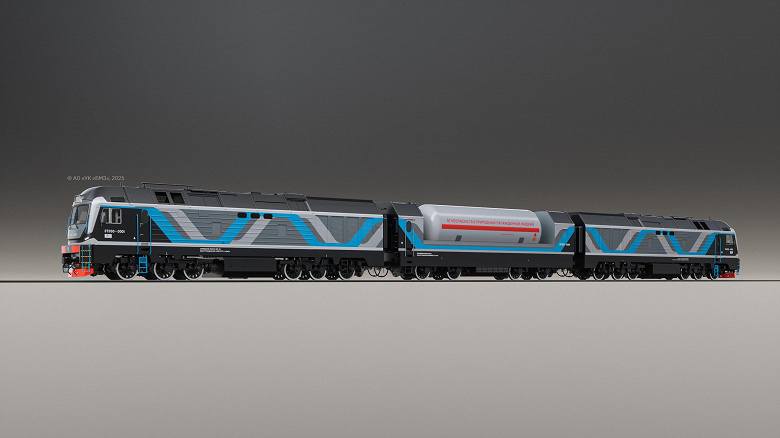 В Брянске собирают первый в России газодизельный тепловоз-тяжеловес 3ТЭ30: 7000 тонн груза и мощность 4485 л.с.