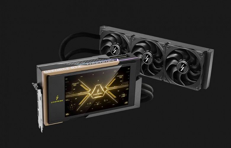 Видеокарта с 8-дюймовым экраном MSI RTX 5090D v2 Lightning Edition поступила в продажу в Китае