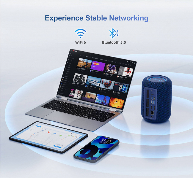 Выглядит, как колонка, звучит, как колонка, но это мини-ПК. Представлен необычный GTBox T1