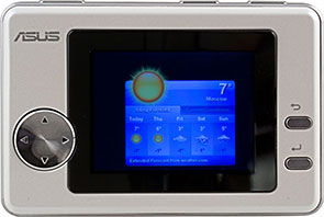 Изображение виджета «Погода» на OC Palm