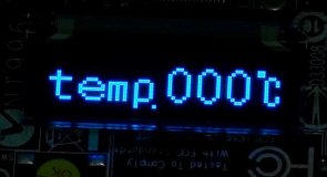 Текущий показатель температуры с выносного термодатчика