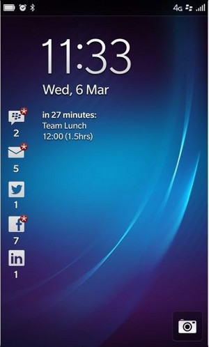Скриншот BlackBerry 10