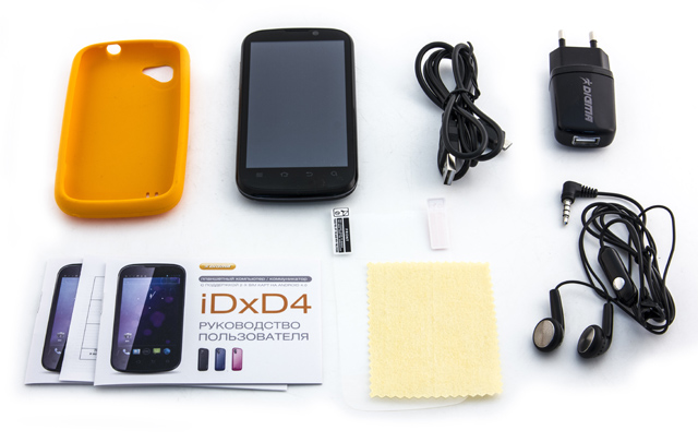 Обзор Digma iDxD4 3G. Аксессуары коммуникатора