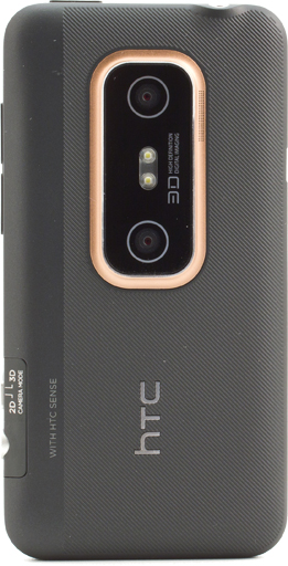 Обзор HTC Evo 3D. Обратная сторона корпуса