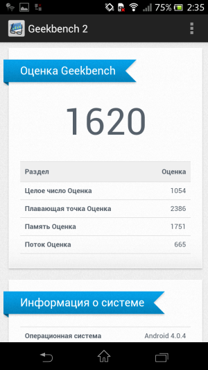 обзор смартфона Sony Xperia V