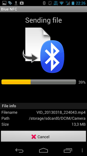Обмен данными в Blue NFC