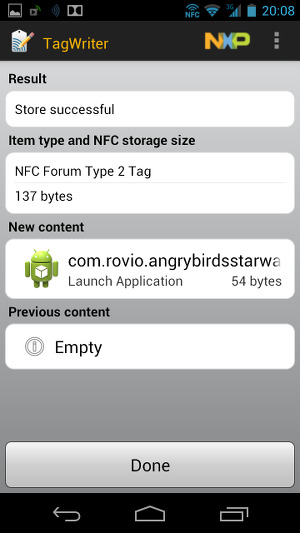 Запись меток в NXP Semiconductors TagWriter