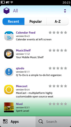 Скриншот смартфона Nokia N950