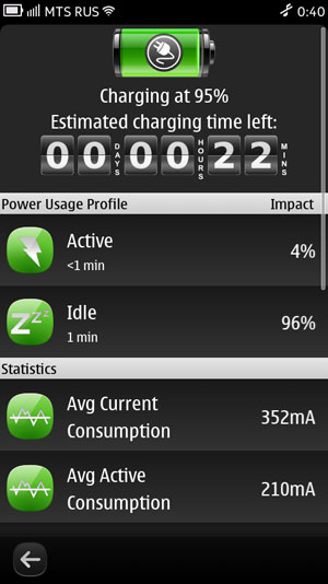 Скриншот смартфона Nokia N950