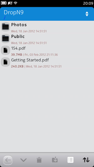 Скриншот смартфона Nokia N950