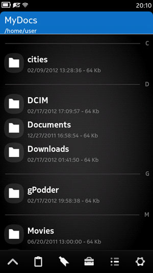 Скриншот смартфона Nokia N950