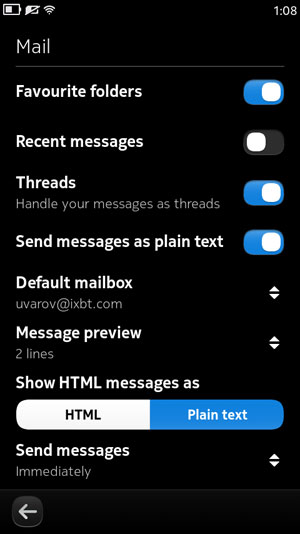 Скриншот смартфона Nokia N950