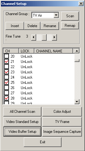 Панель настроек