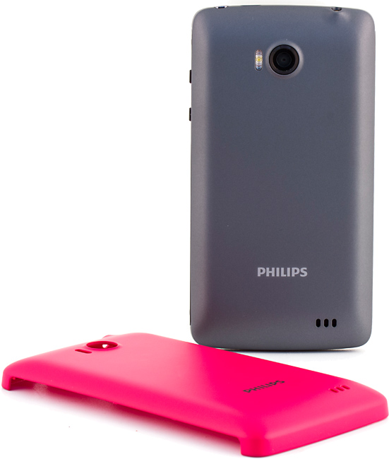 Обзор Philips W732. Различные расцветки крышек аккумуляторного отсека