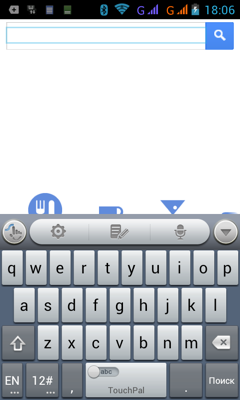 Обзор Philips W732. Скриншоты. TouchPal
