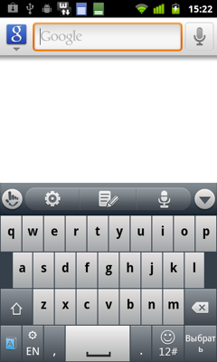 Обзор ZTE Blade+. Скриншоты. Английская Клавиатура
