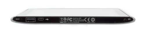 Вид правой грани планшета Acer Iconia Tab A500