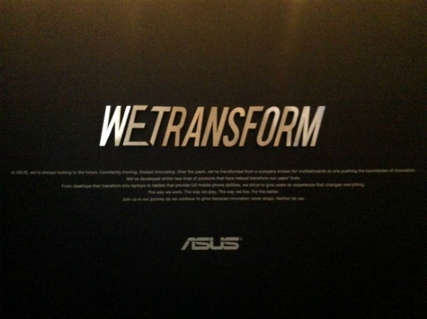 Лозунг презентации ASUS