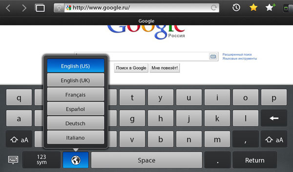 планшет RIM BlackBerry PlayBook