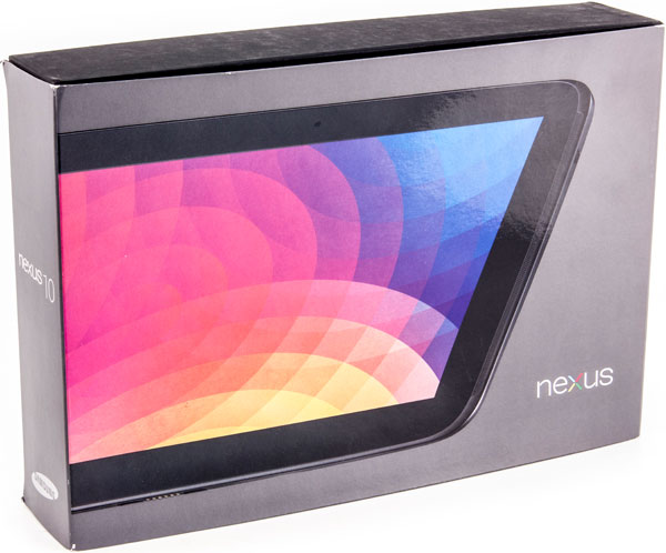 Коробка Google Nexus 10