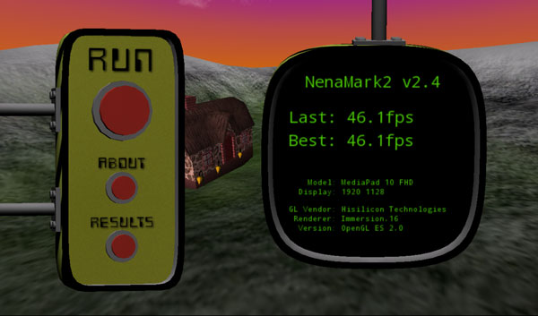 Результаты тестирования Huawei MediaPad 10 FHD в NenaMark 2
