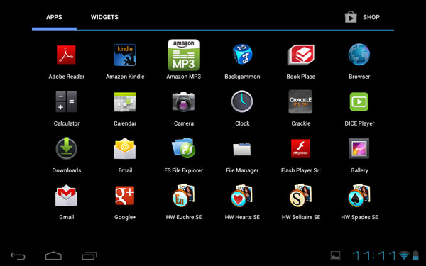 Скриншот Toshiba Excite 7.7