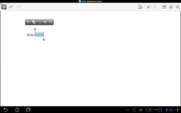 Скриншот QuickOffice Pro HD