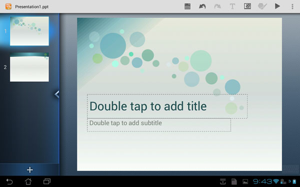 Скриншот ThinkFree Mobile for Tablet