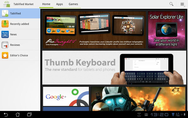 Скриншот приложения Tablified Market