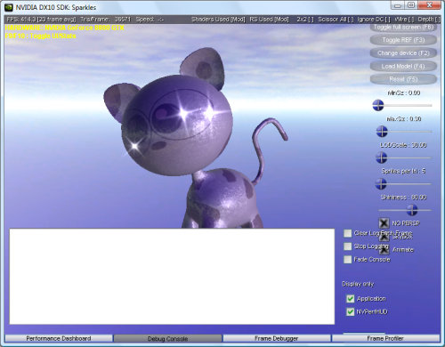 PerfHUD Debug Console